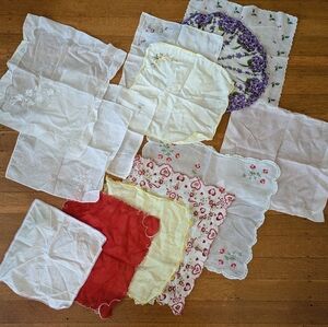 Vintage Handkerchiefs - 13 Total